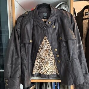 Women's Black Leather Jacket - Early 2000s